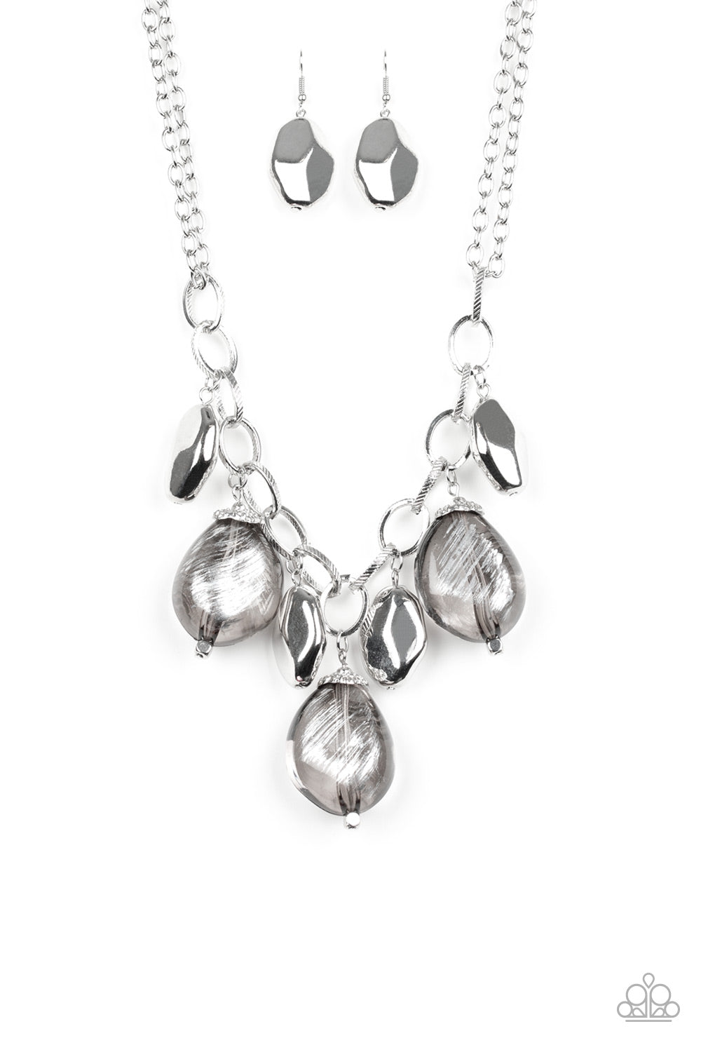 Paparazzi - Looking Glass Glamorous - Silver Necklaces  #0184