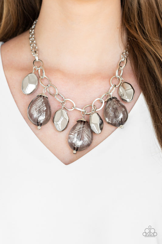 Paparazzi - Looking Glass Glamorous - Silver Necklaces  #0184