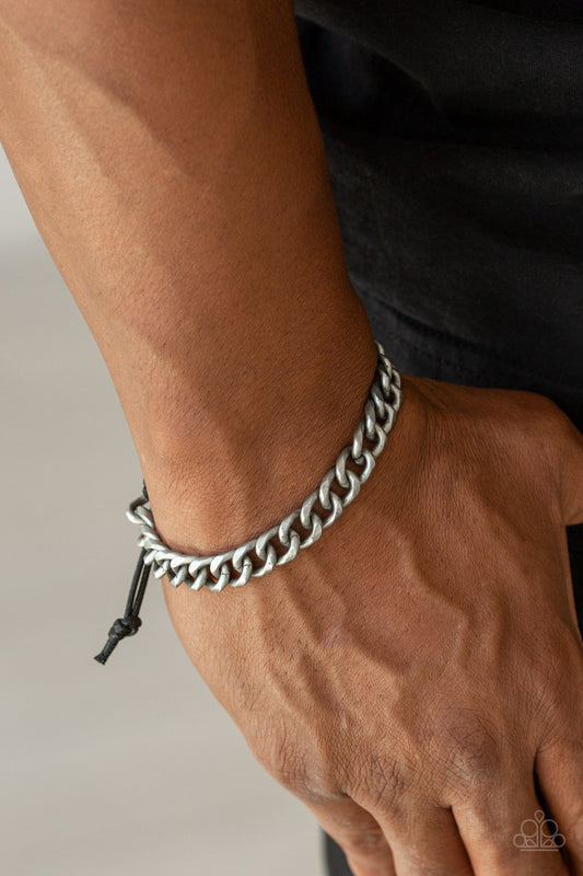 Paparazzi - Blitz - Silver Mens Bracelet UM #01