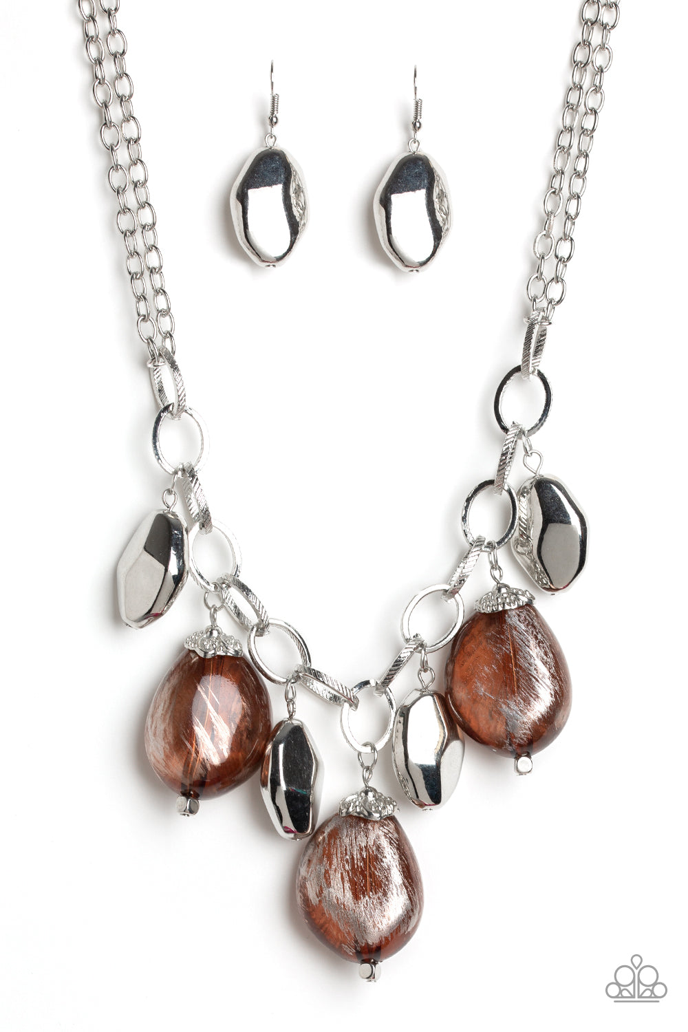 Paparazzi - Looking Glass Glamorous - Brown Necklaces #0185