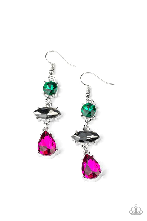 Paparazzi - Starlet Twinkle - Multi Earrings  #2081