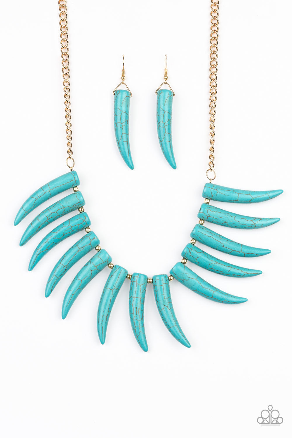 Paparazzi - Tusk Tundra - Blue Necklaces #0194