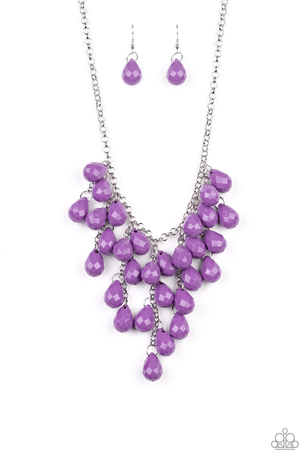 Paparazzi - Serenely Scattered - Purple Necklace #0207