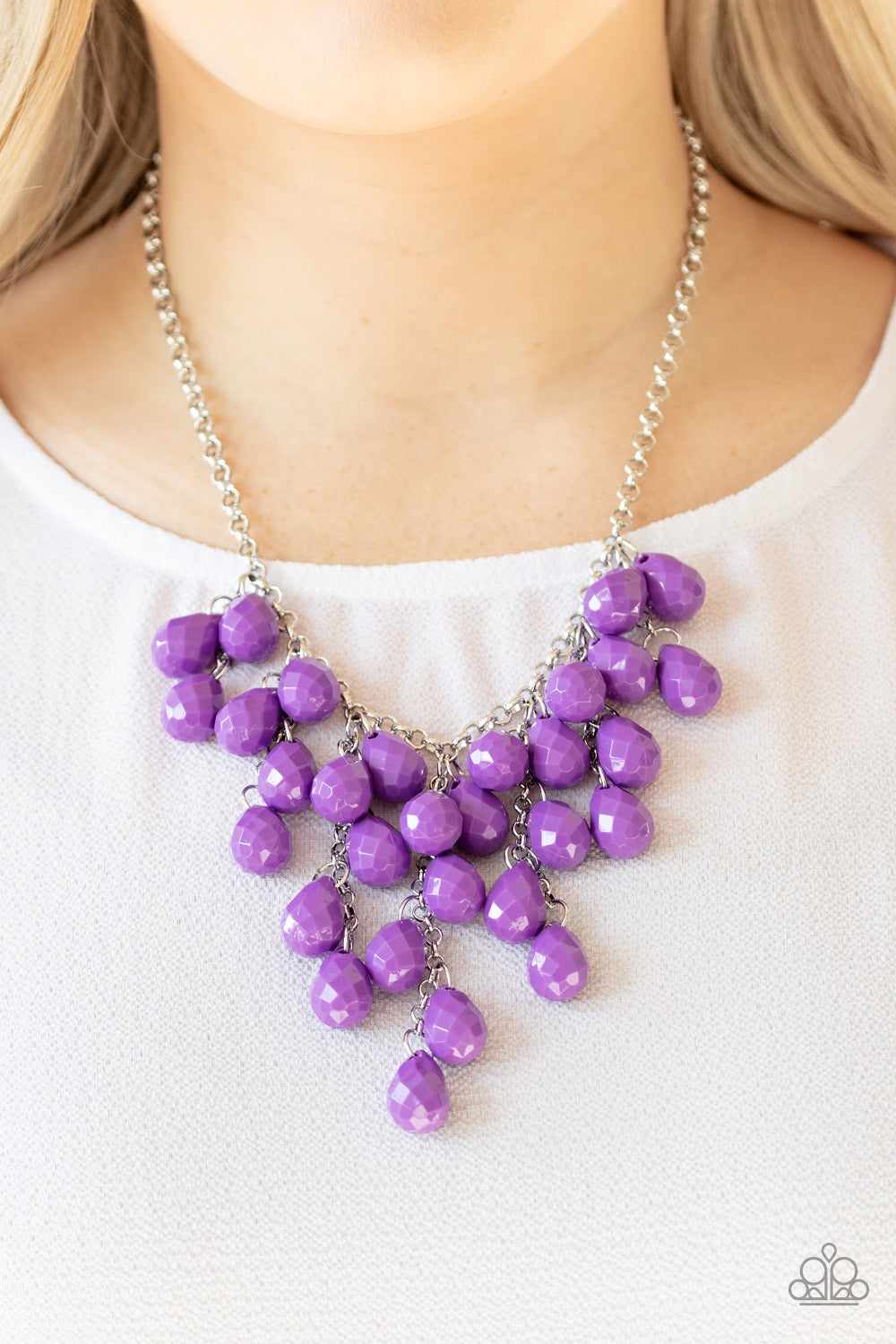 Paparazzi - Serenely Scattered - Purple Necklace #0207