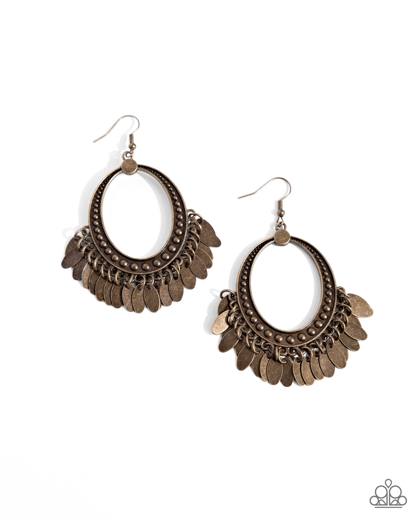 Paparazzi - Homestead Hustle - Brass Earrings  #1939