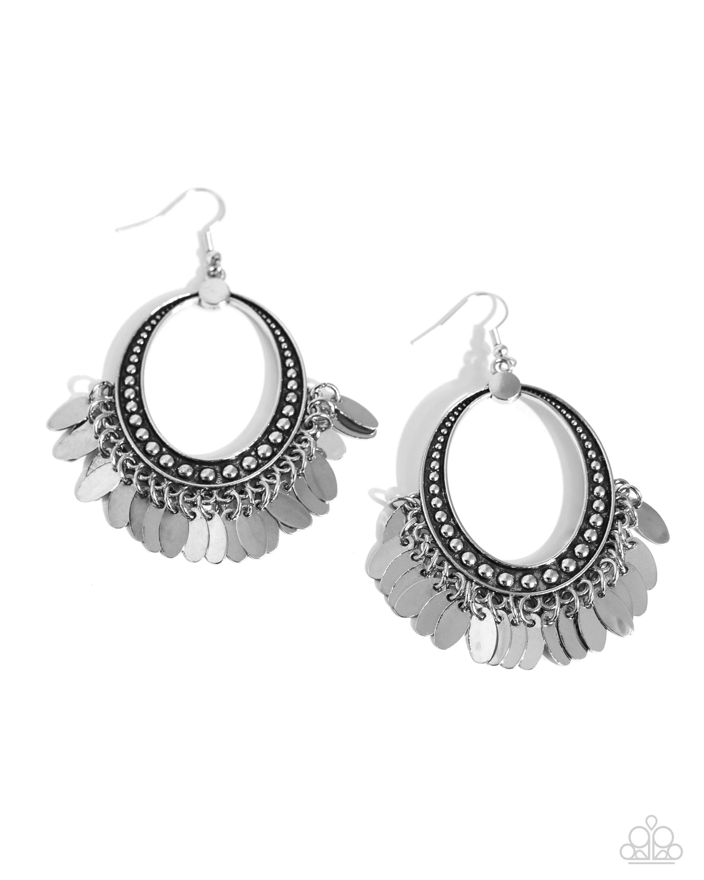 Paparazzi - Homestead Hustle - Silver Earrings #0787