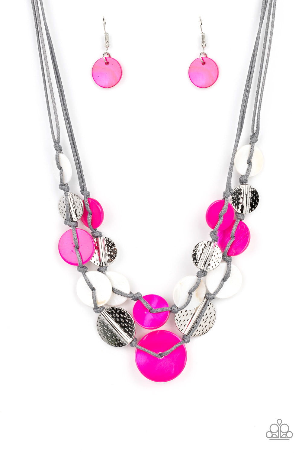 Paparazzi - Barefoot Beaches - Pink Necklaces #2140