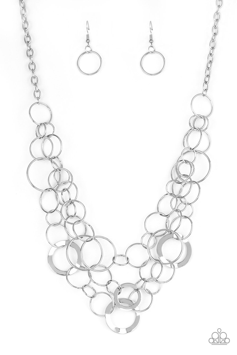 Paparazzi - Main Street Mechanics - Silver Necklaces  #2174