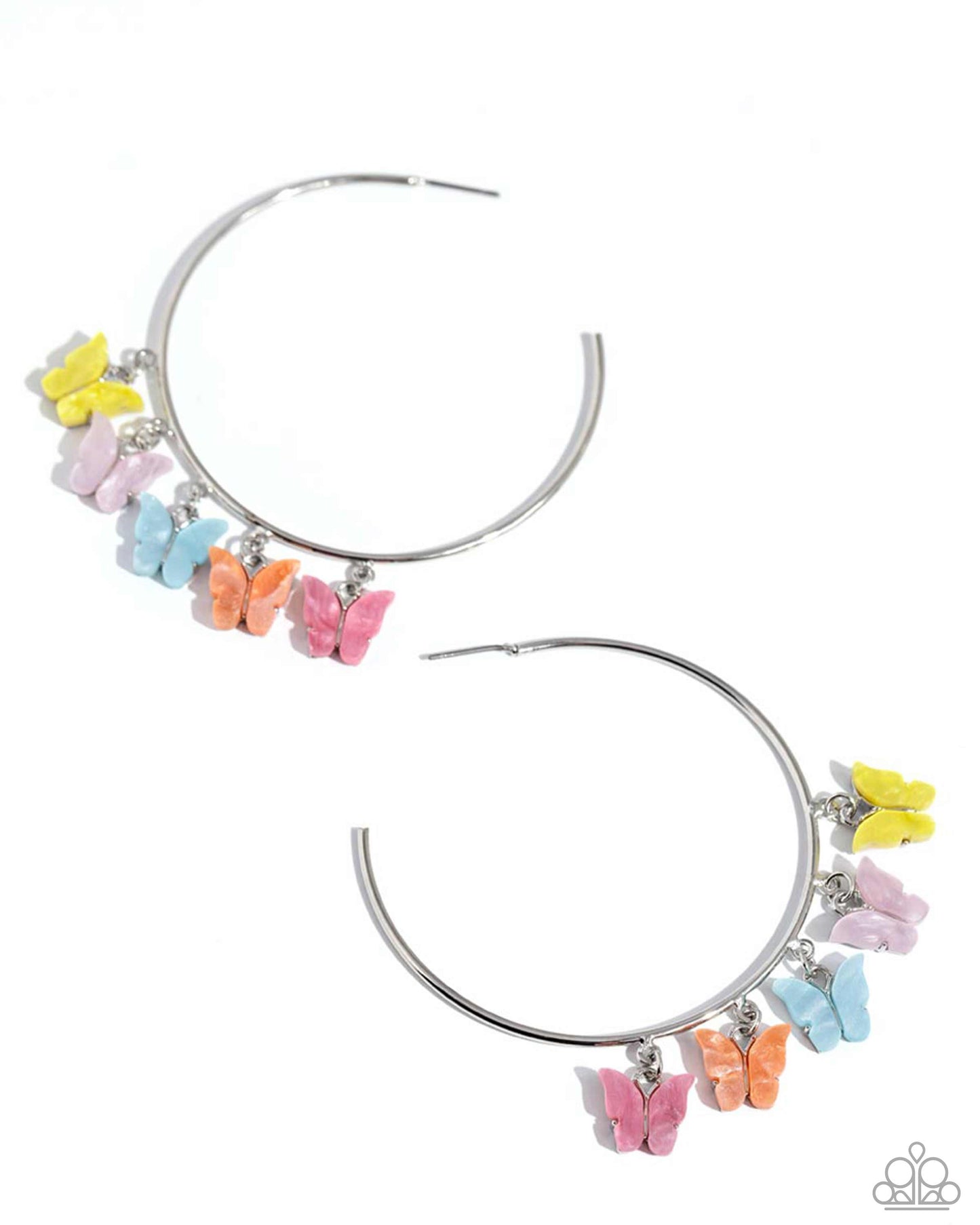 Paparazzi - Bemusing Butterflies - Multi Earrings  #2272