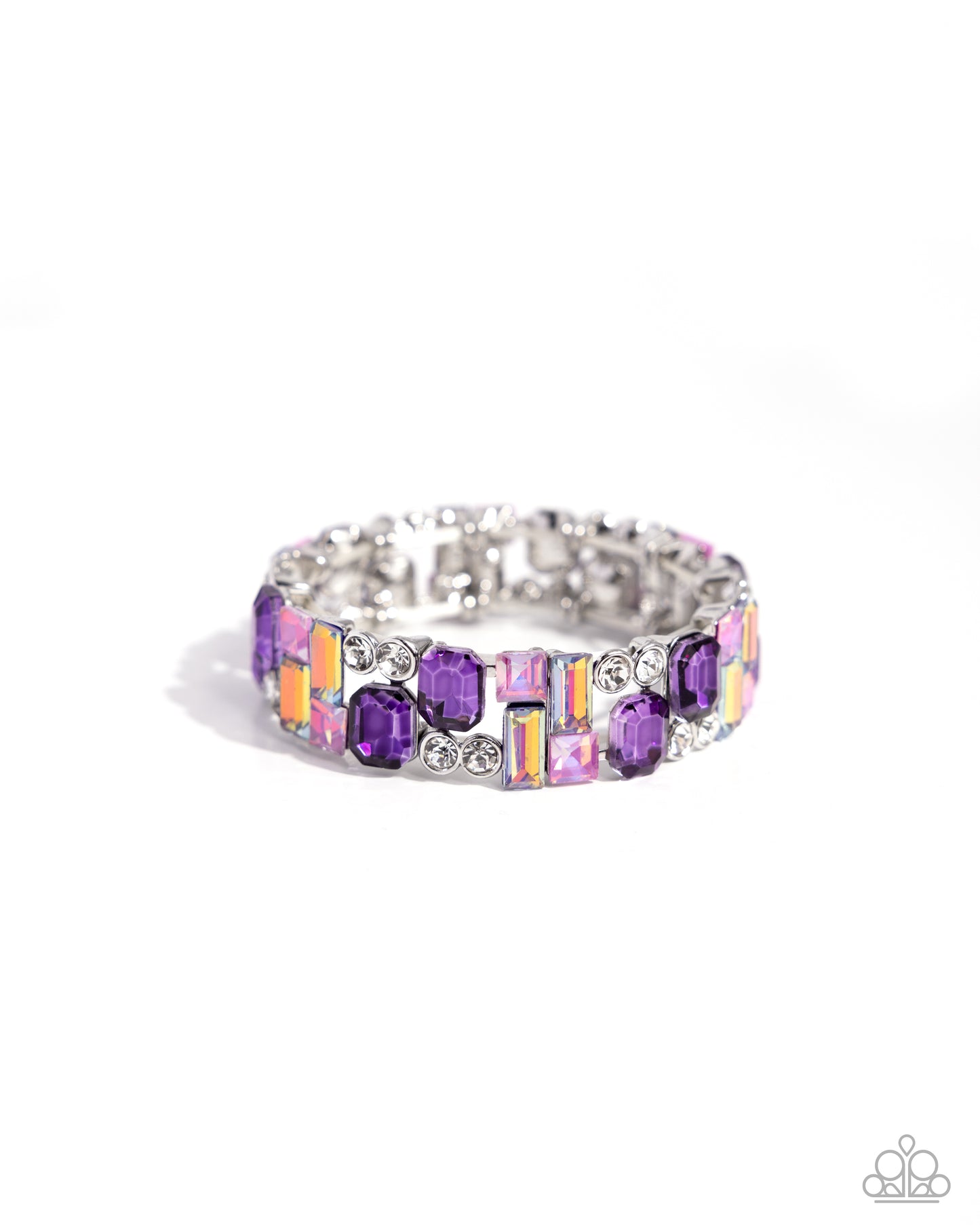 Paparazzi - Scattered Showcase - Purple Bracelet  #1250