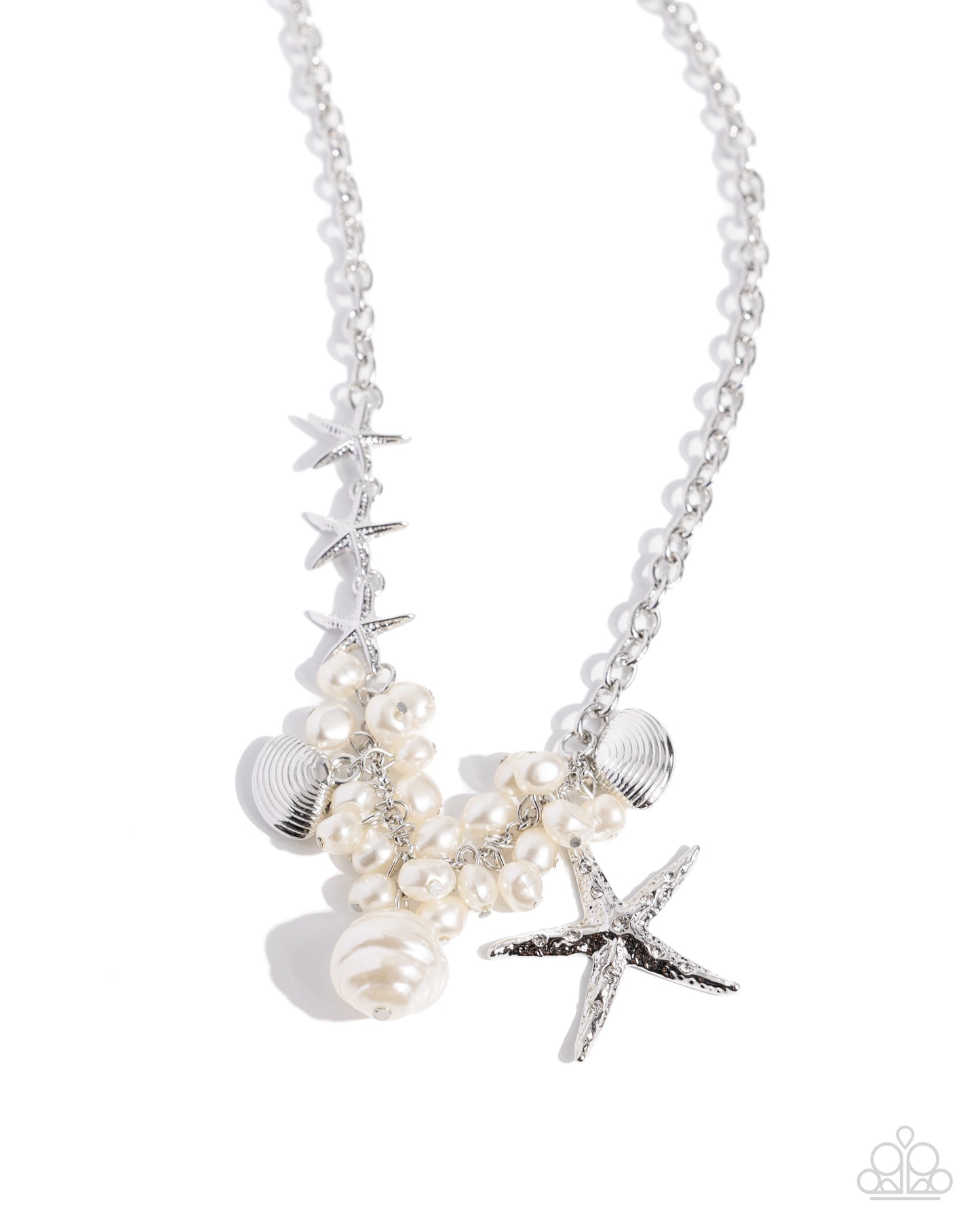 Paparazzi - Cabo Coast - White Necklaces  #2124