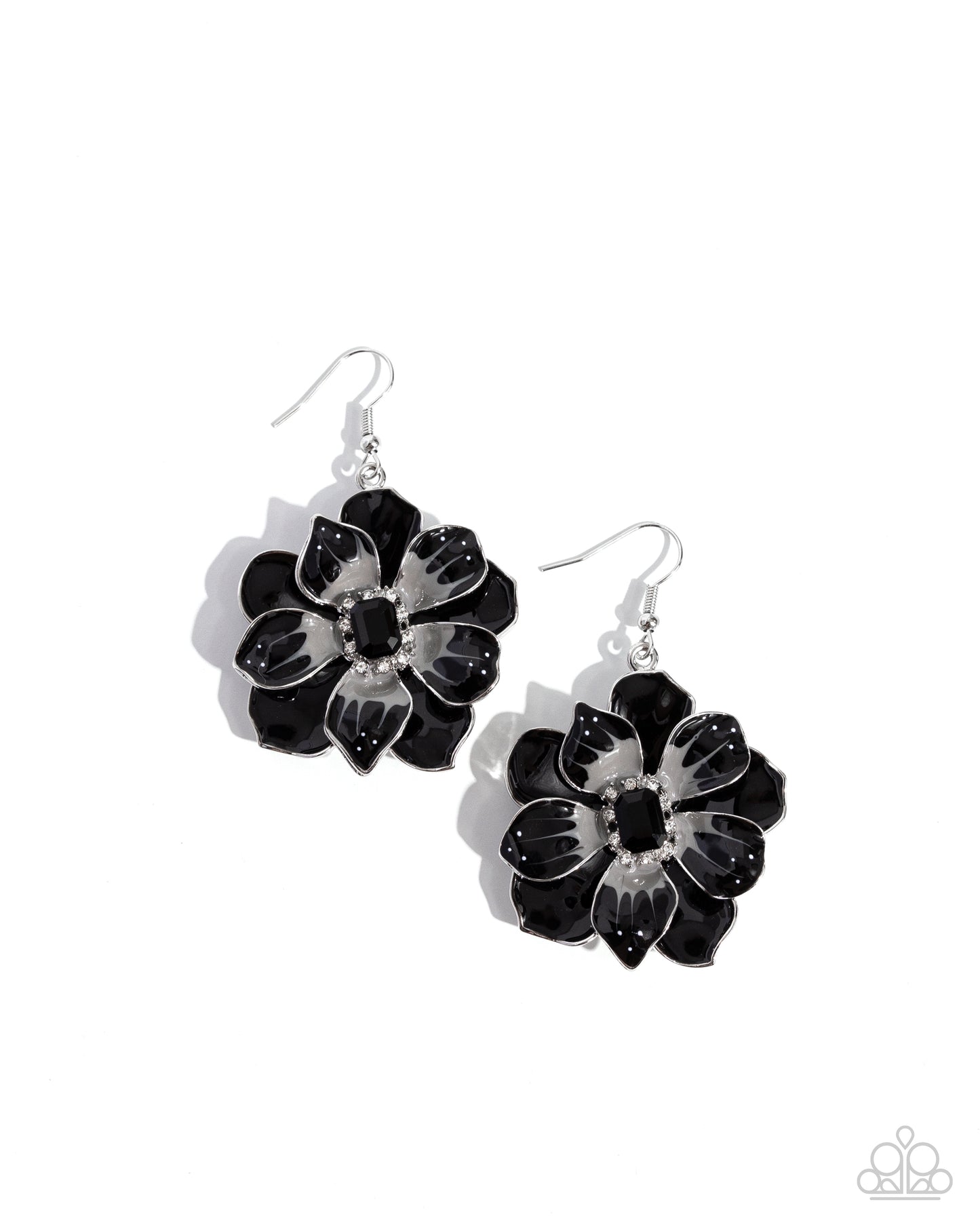 Paparazzi - Tropical Treasure - Black Earrings  #2030