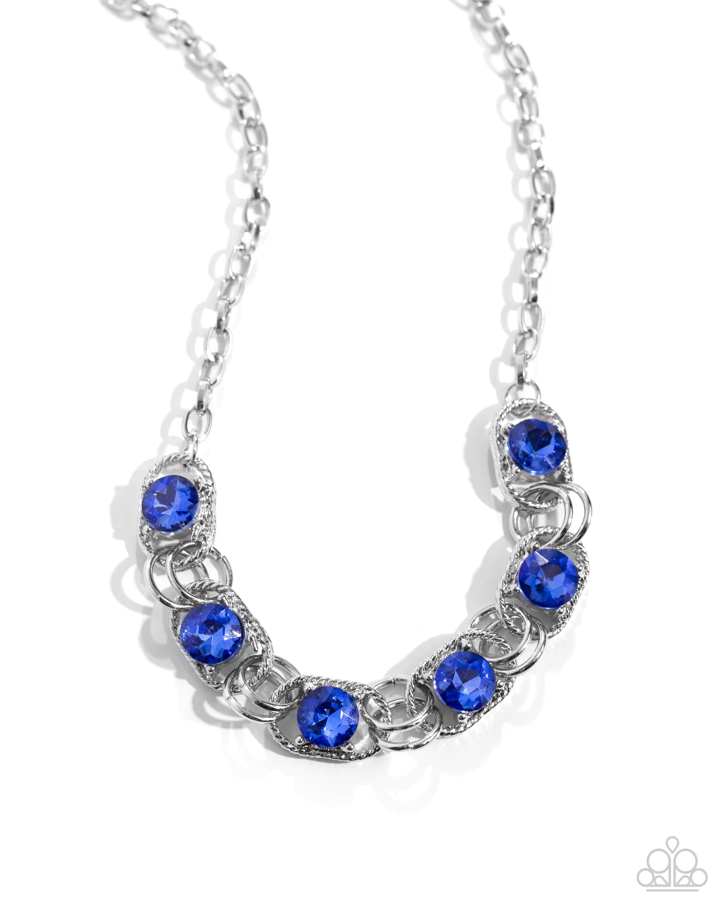 Paparazzi - Serrated Sensation - Blue Necklaces #1606