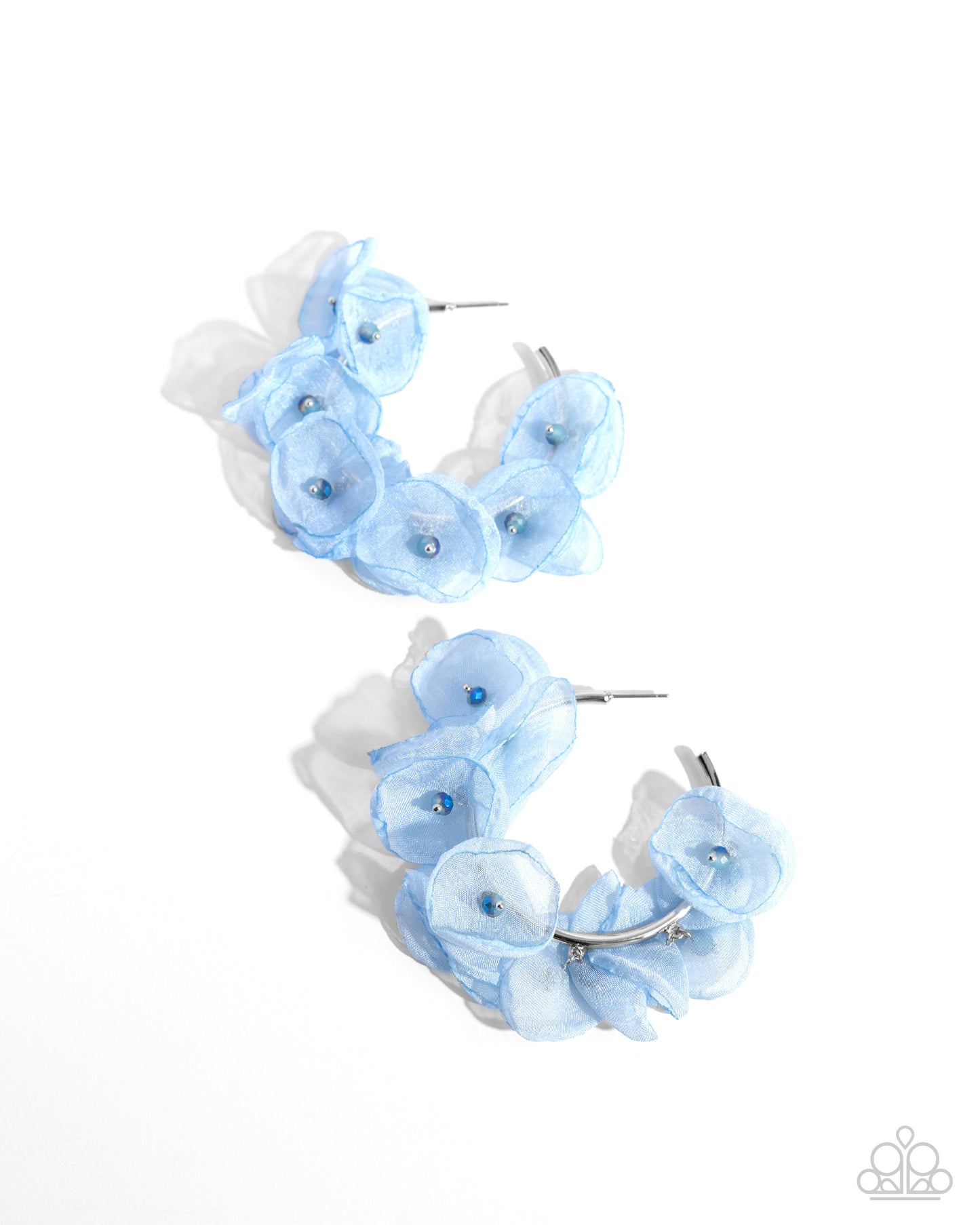 Paparazzi - Petaled Pageant - Blue Earrings  #0848