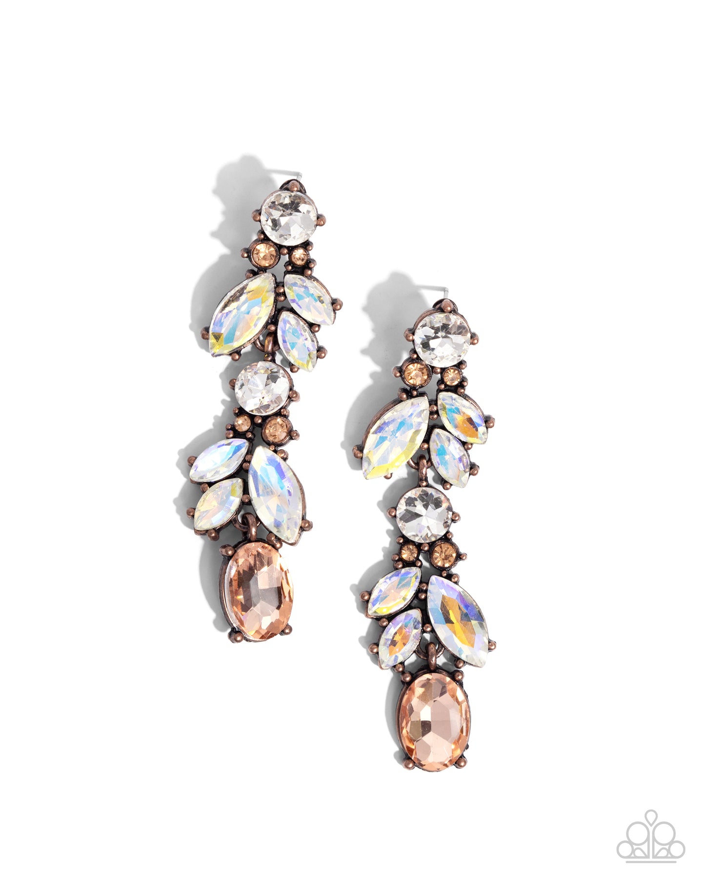 Paparazzi - Dancing Debut - Copper Earrings  #2406