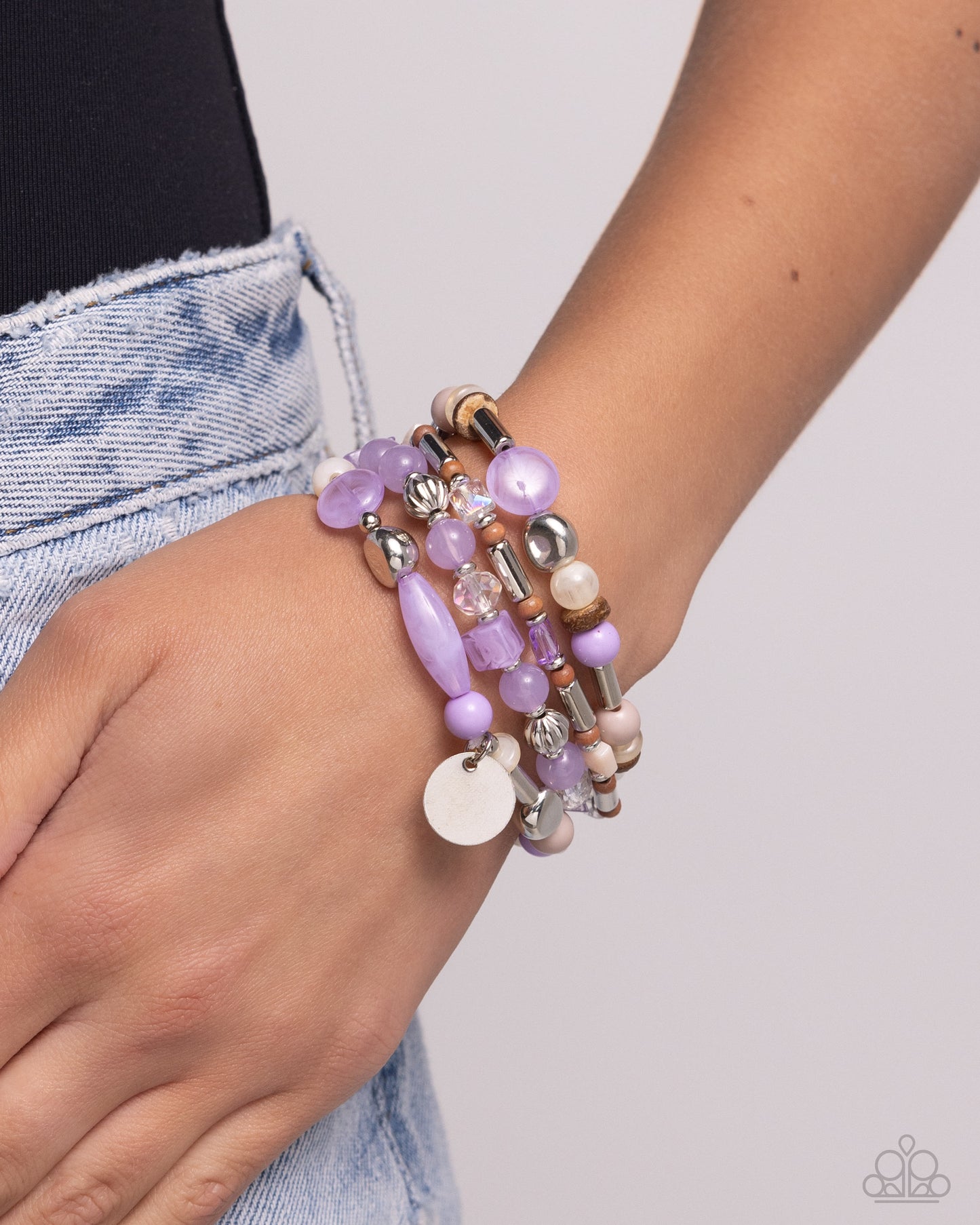 Paparazzi - Cloudy Chic - Purple Bracelets  #B164