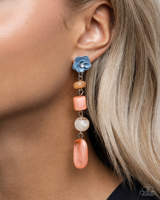 Paparazzi - Meditative Magic - Orange Earrings  #2288