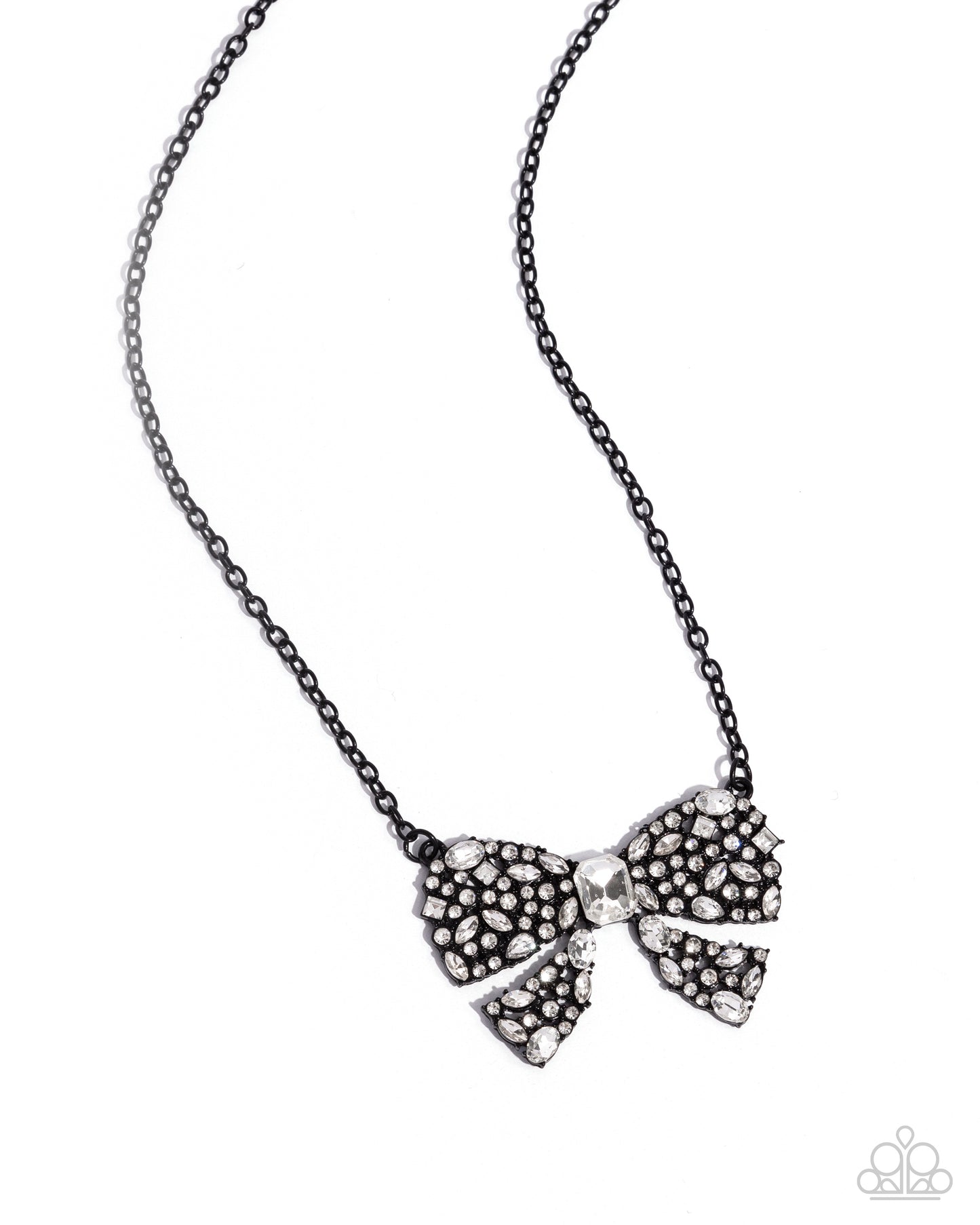 Paparazzi - Bewitching Bow - Black Necklaces #2378