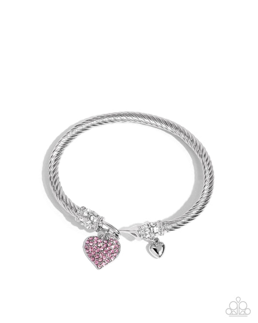 Paparazzi - Heart Hour - Pink Bracelets  #B185