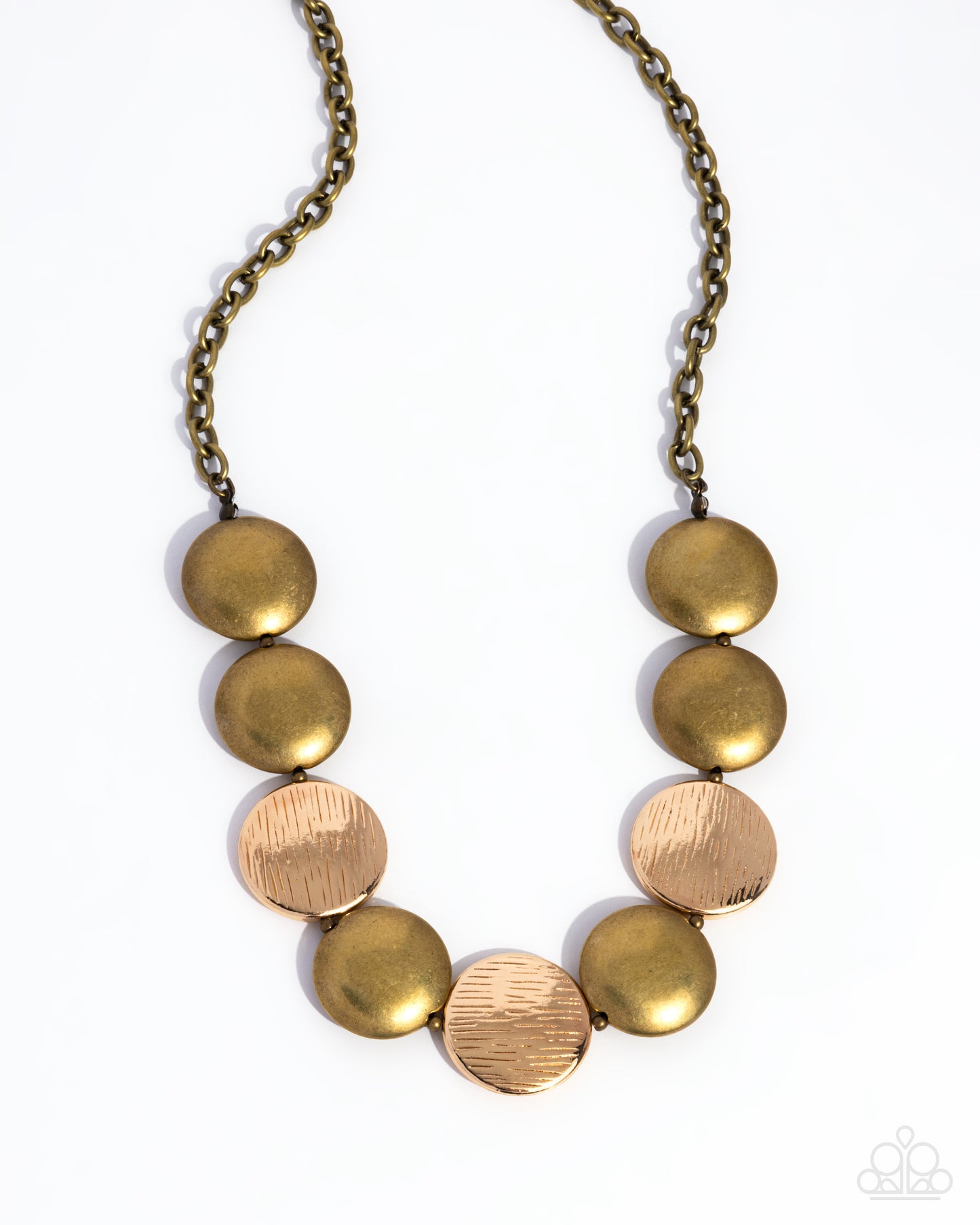 Paparazzi - Engraved Energy - Brass Necklaces  #2376