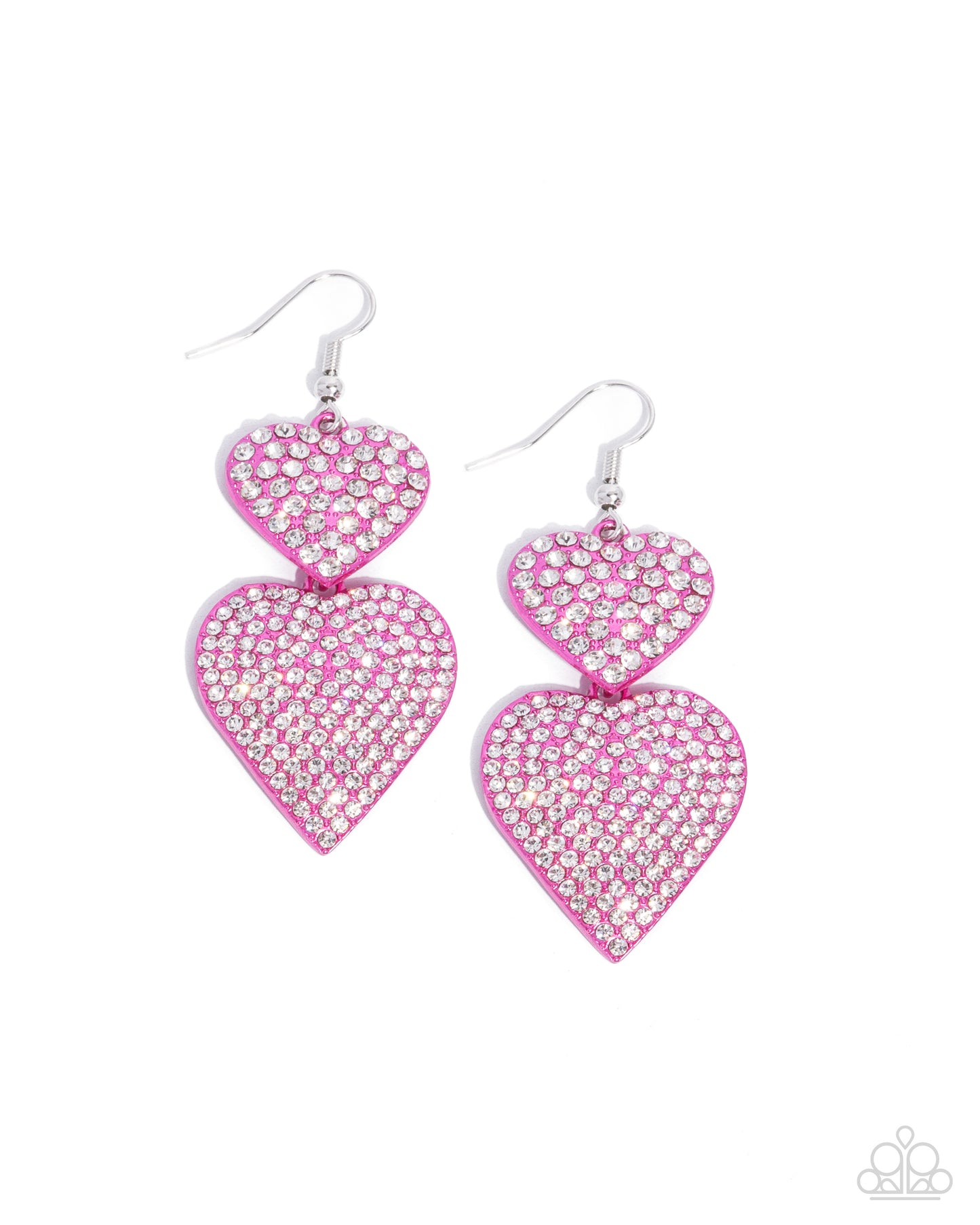 Paparazzi - Never Enough Sparkle - Pink Earrings #0729