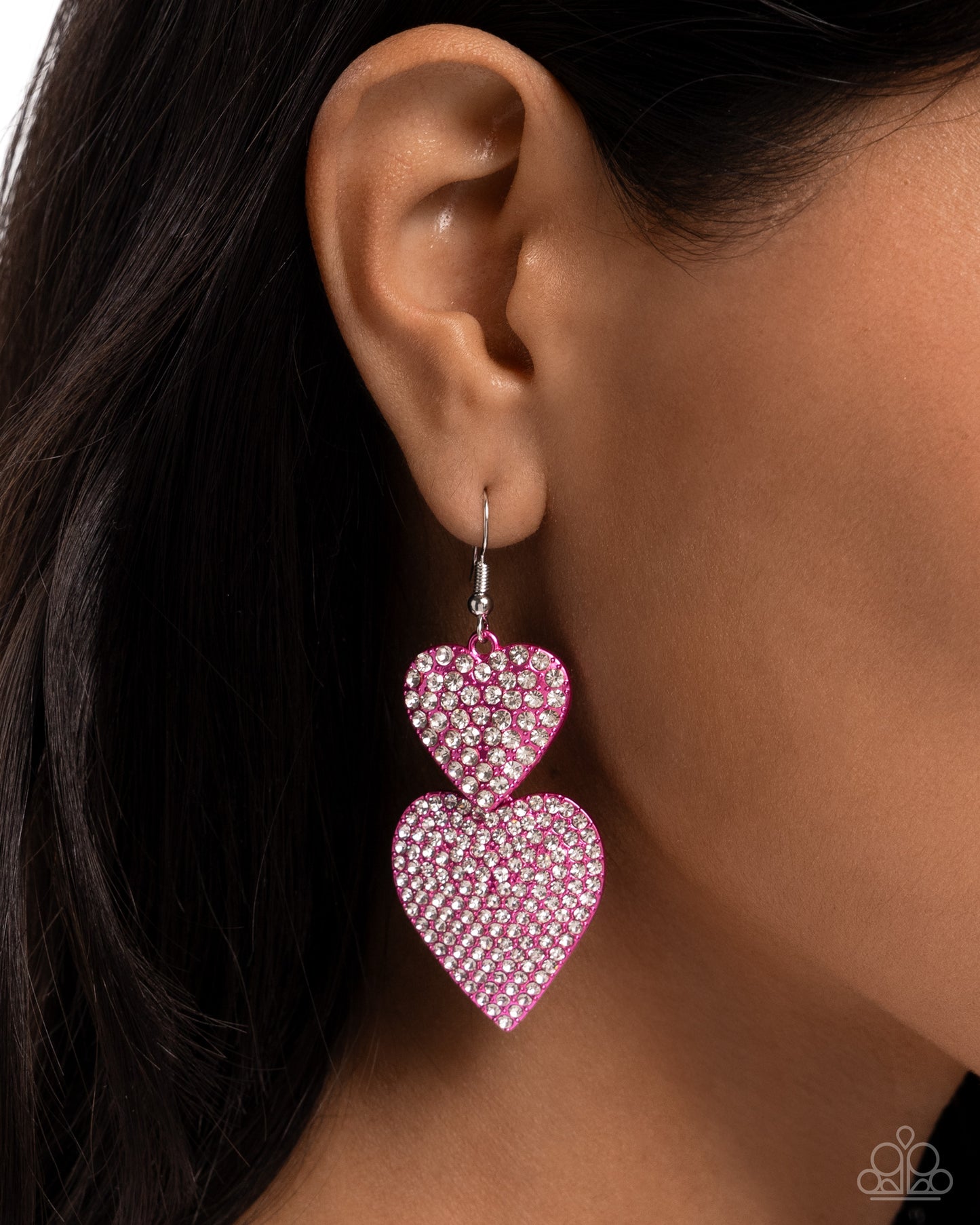 Paparazzi - Never Enough Sparkle - Pink Earrings #0729