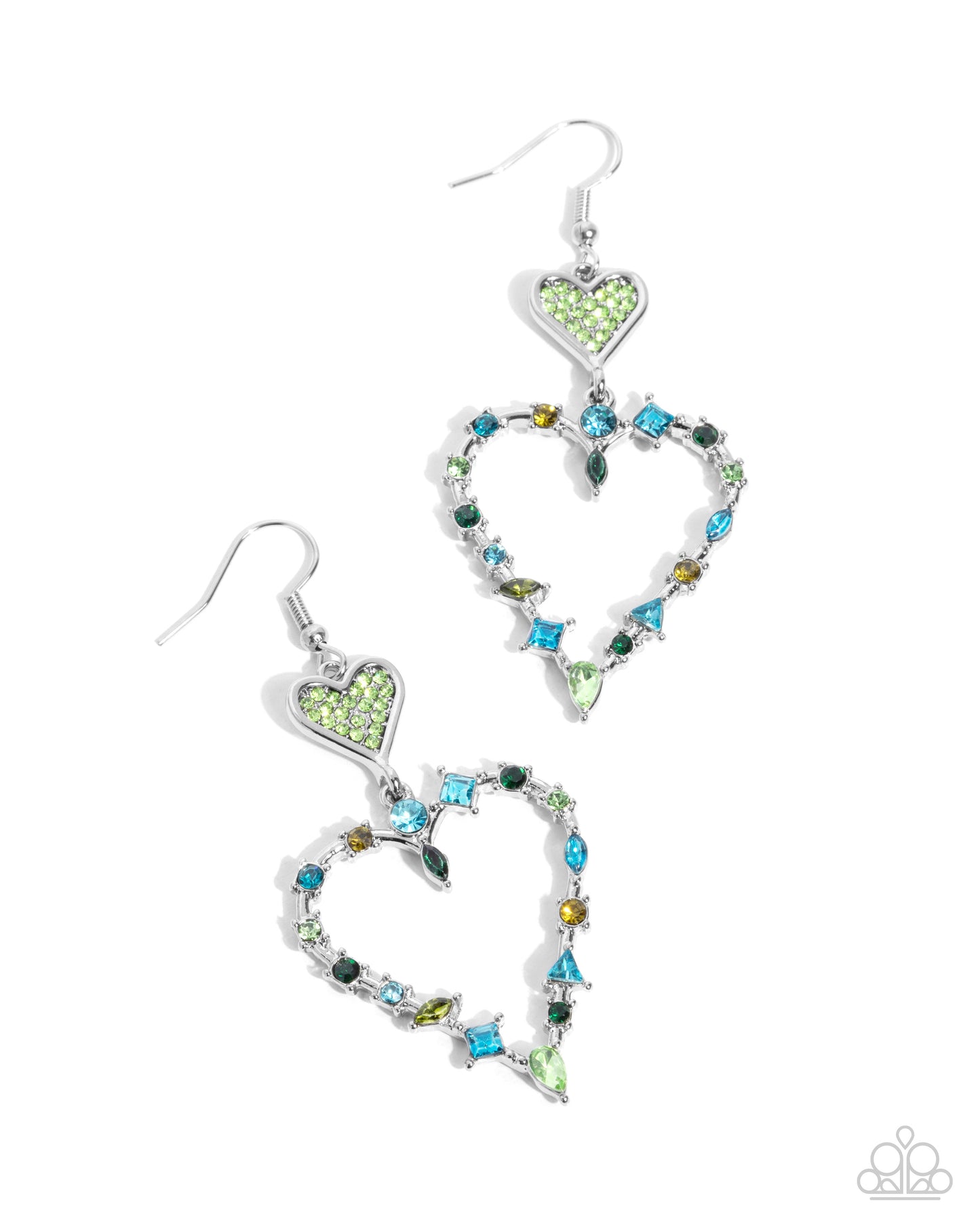 Paparazzi - Parallel Passion - Green Earrings  #2296