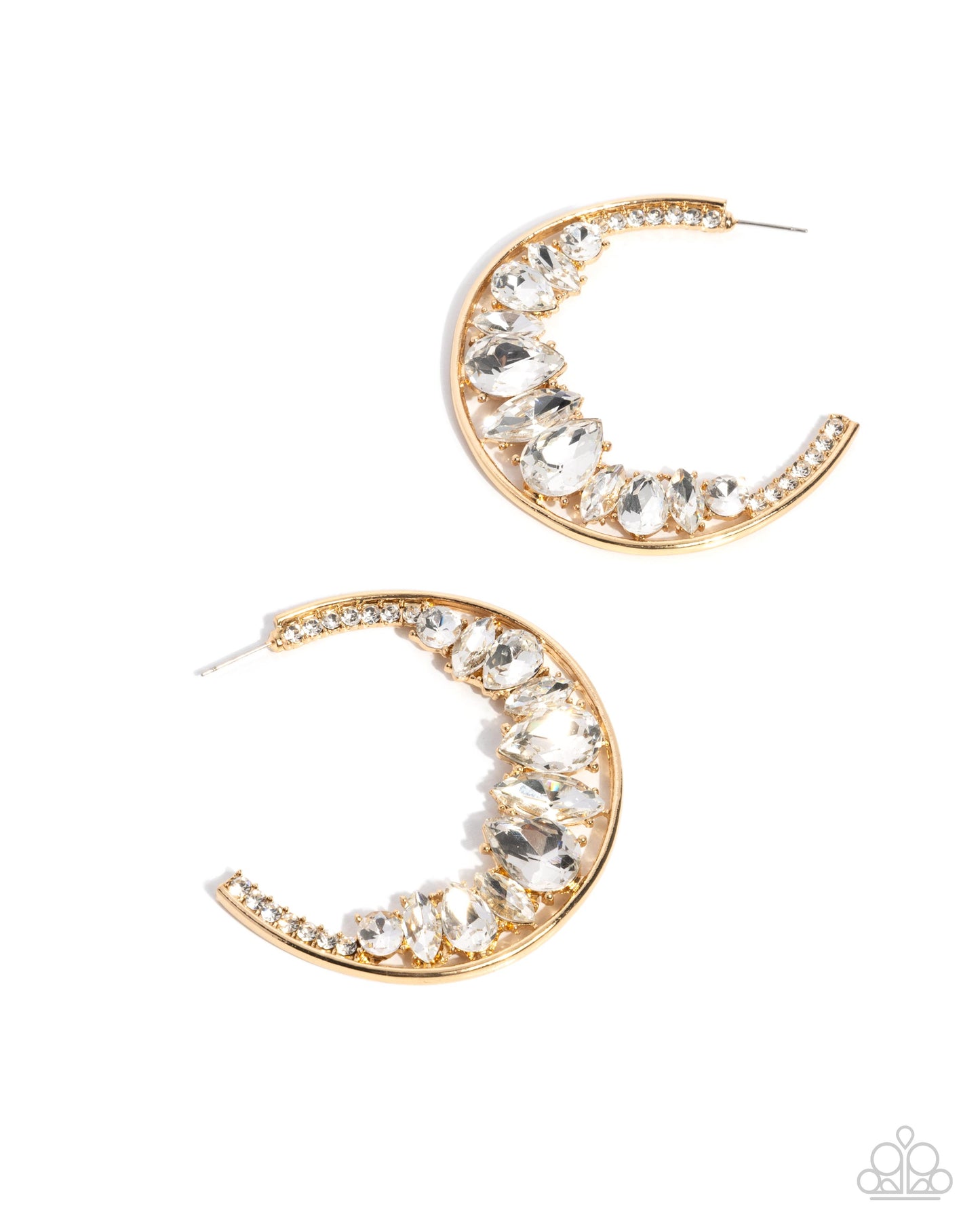Paparazzi - Refined Rewind - Gold Earrings  #2076