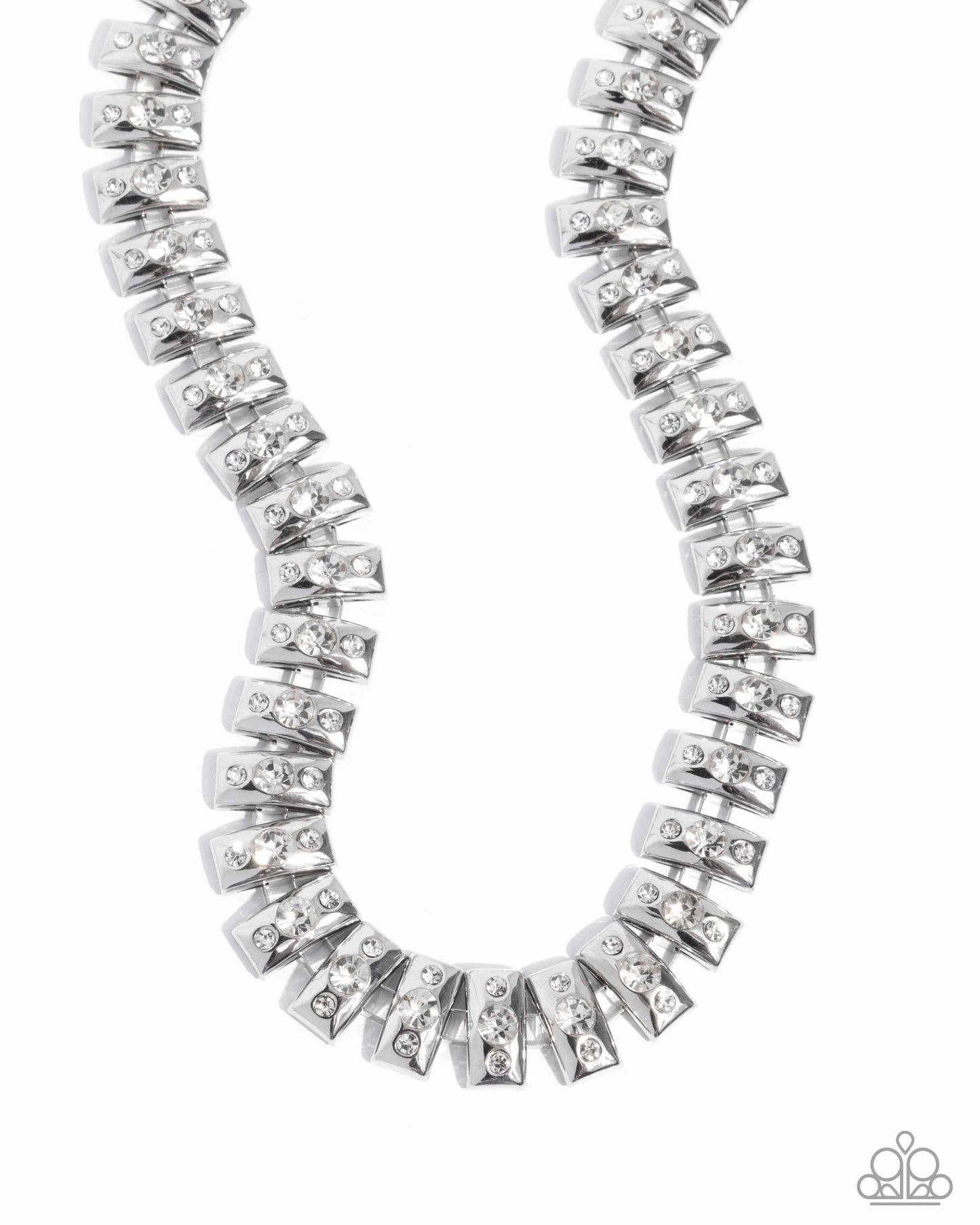 Paparazzi - Officially Opulent - White Necklaces  #0292