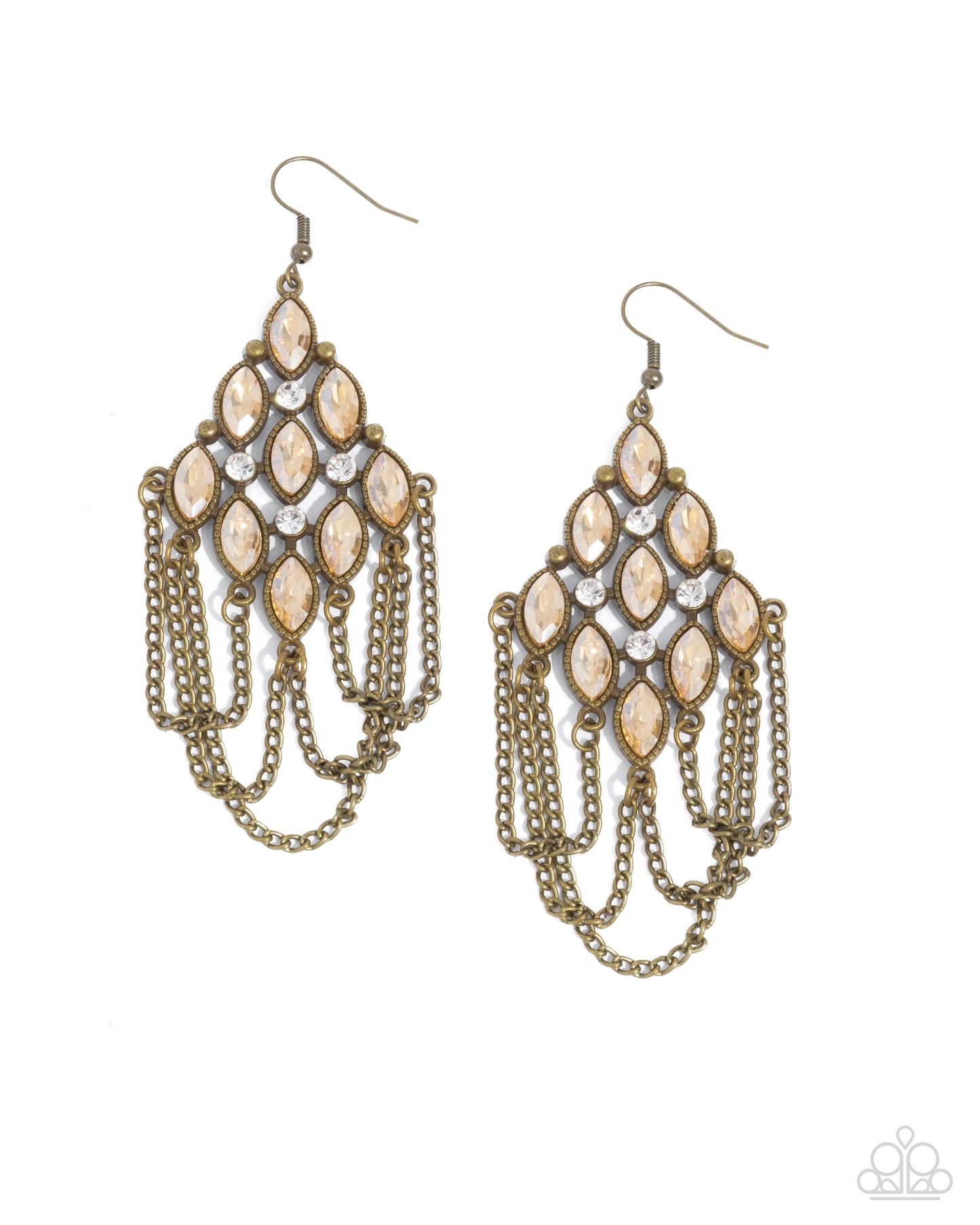 Trenchant Transformation - Brass Earrings 2405