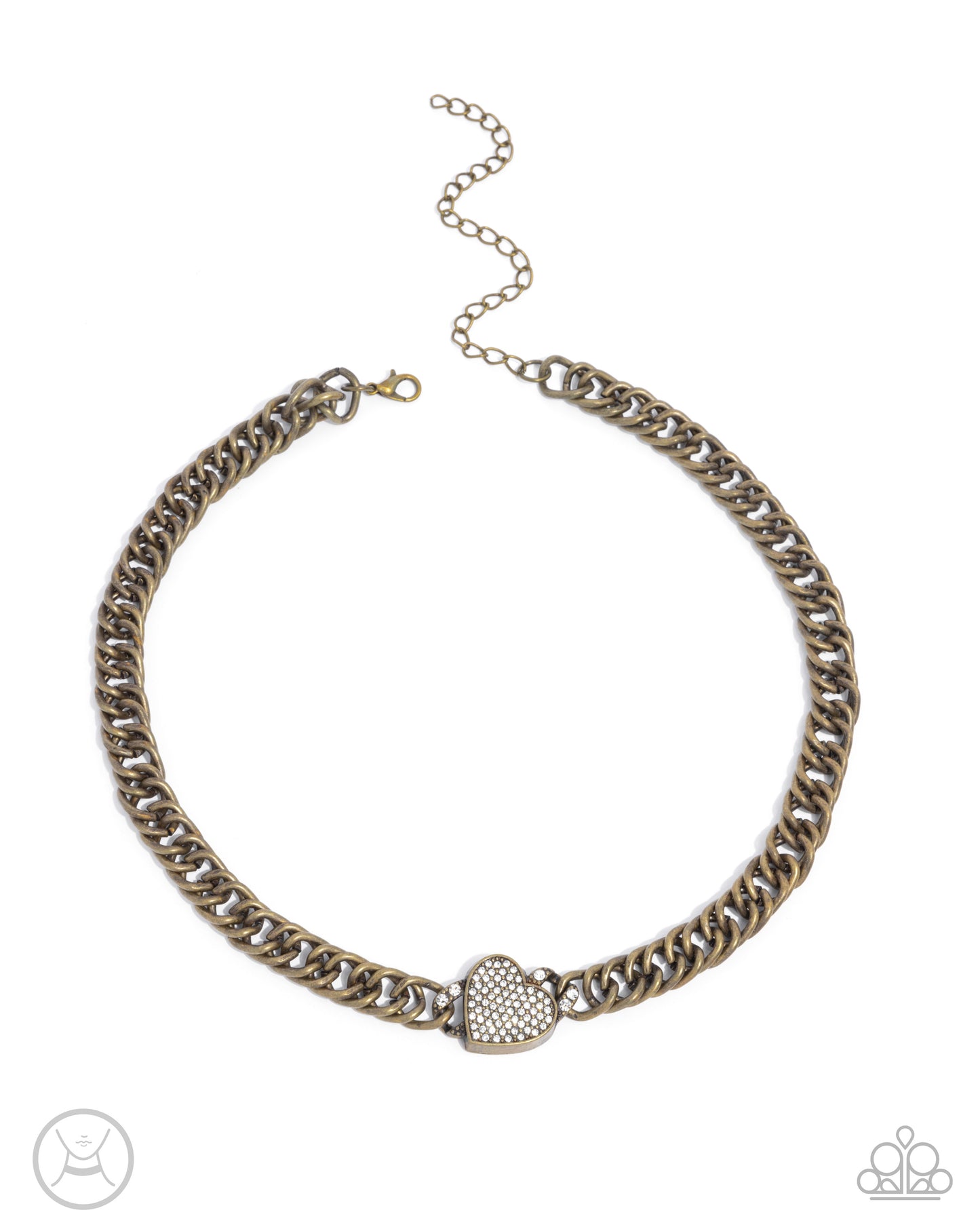 Paparazzi - Endearing Edge - Brass Necklaces #2380