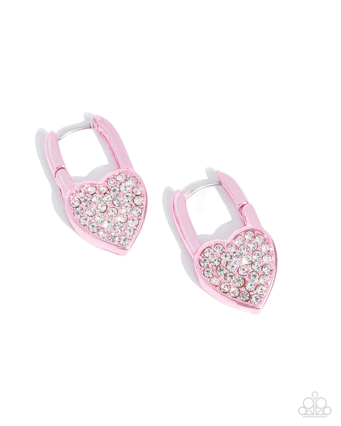 Paparazzi - Padlocked Promise - Pink Earrings #1778