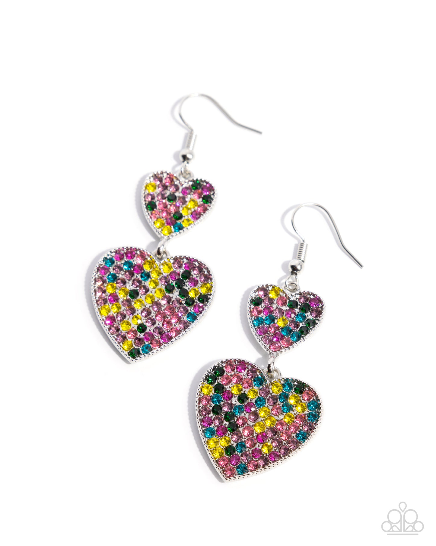 Paparazzi - You Make My Heart Glow - Multi Earrings  #2404