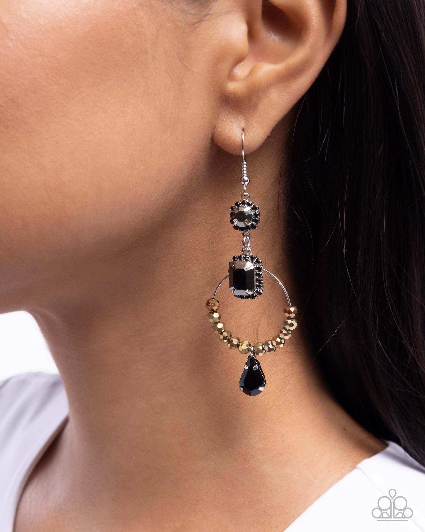 Paparazzi - Point Me in the BRIGHT Direction - Multi Earrings #2267