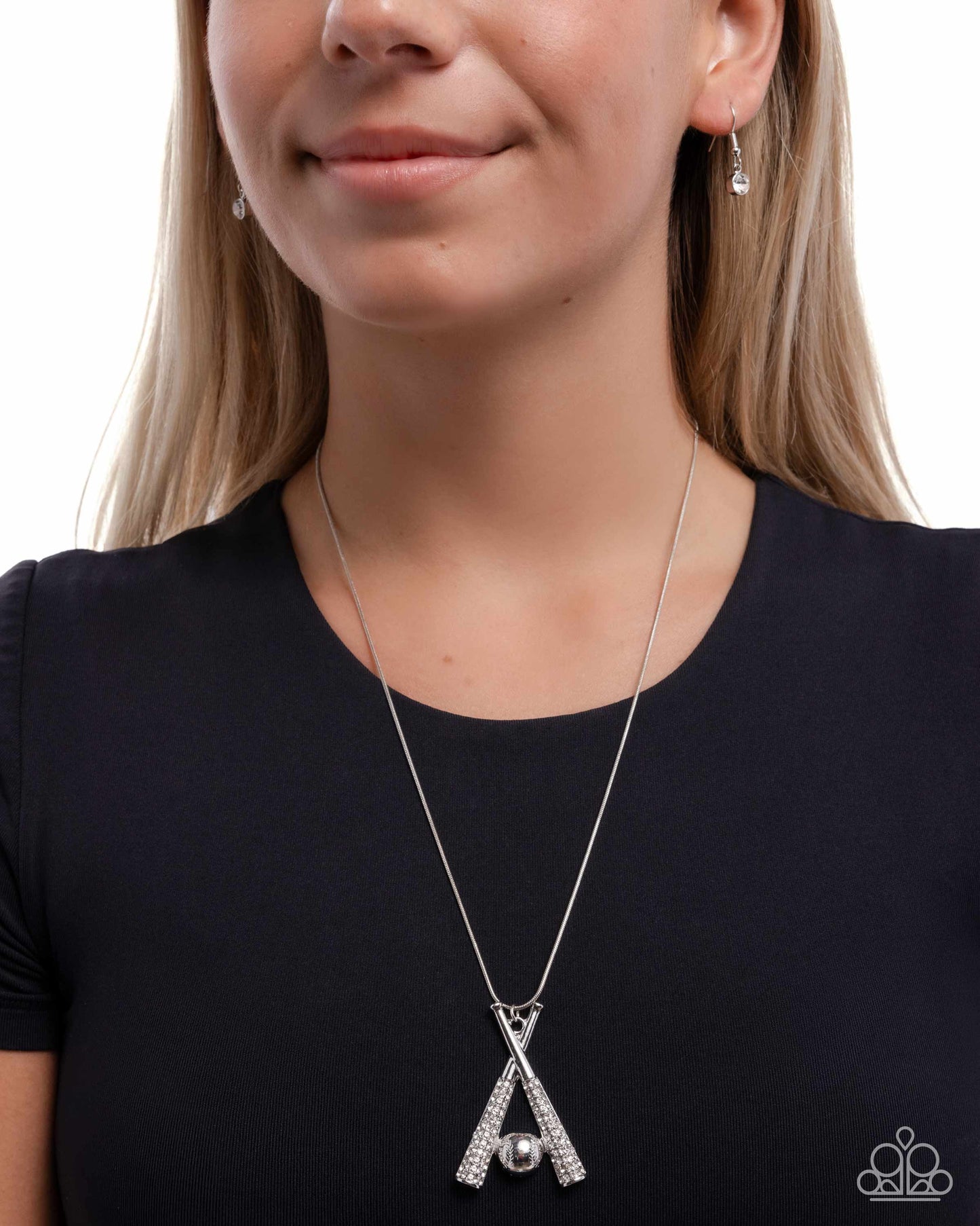 Paparazzi - Play Ball! - White Necklaces #N518