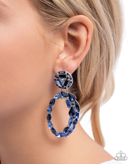 Paparazzi - Eclectic Elevation - Blue Earrings  #0617