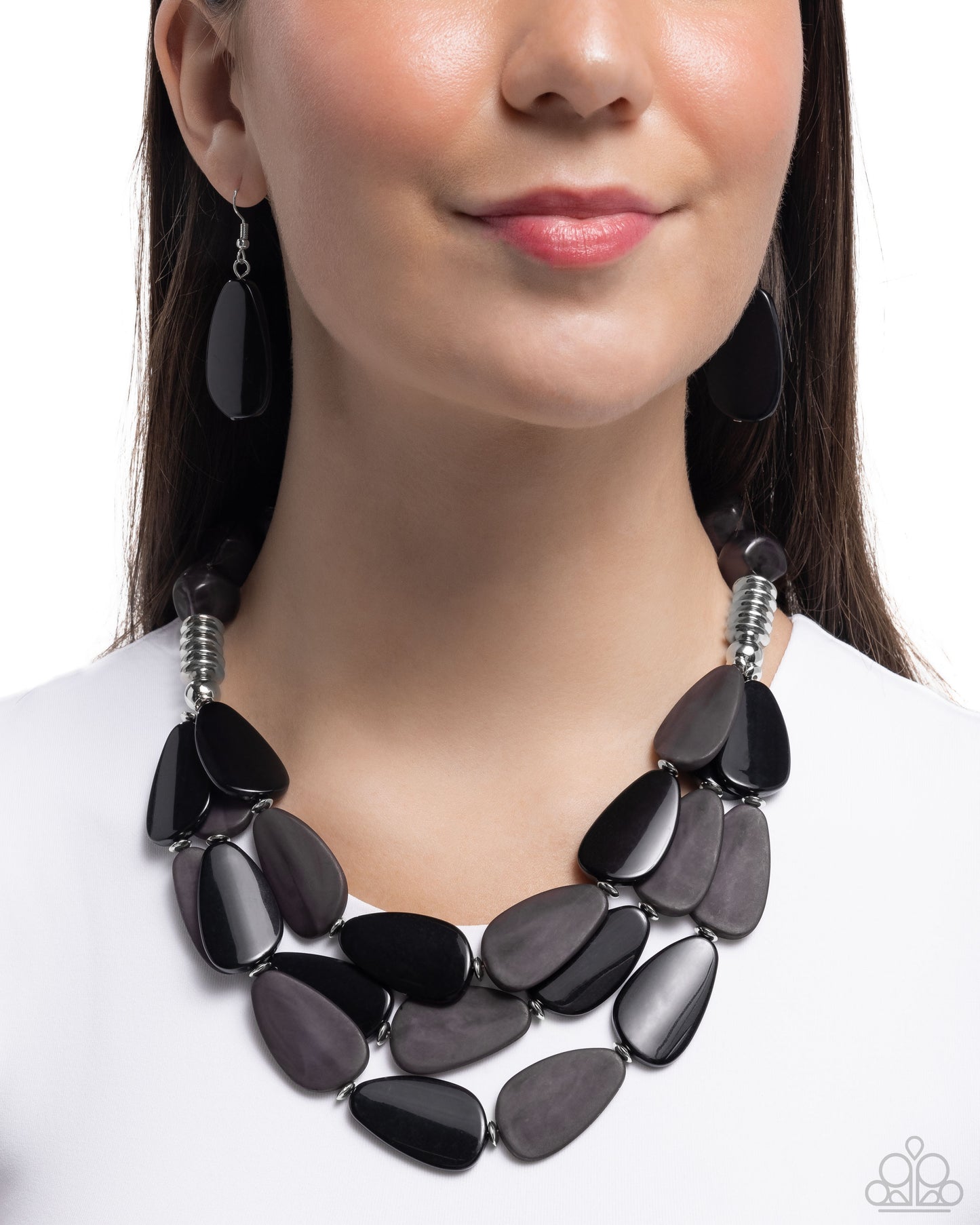 Paparazzi - Smooth Spoken - Black Necklaces  #0220