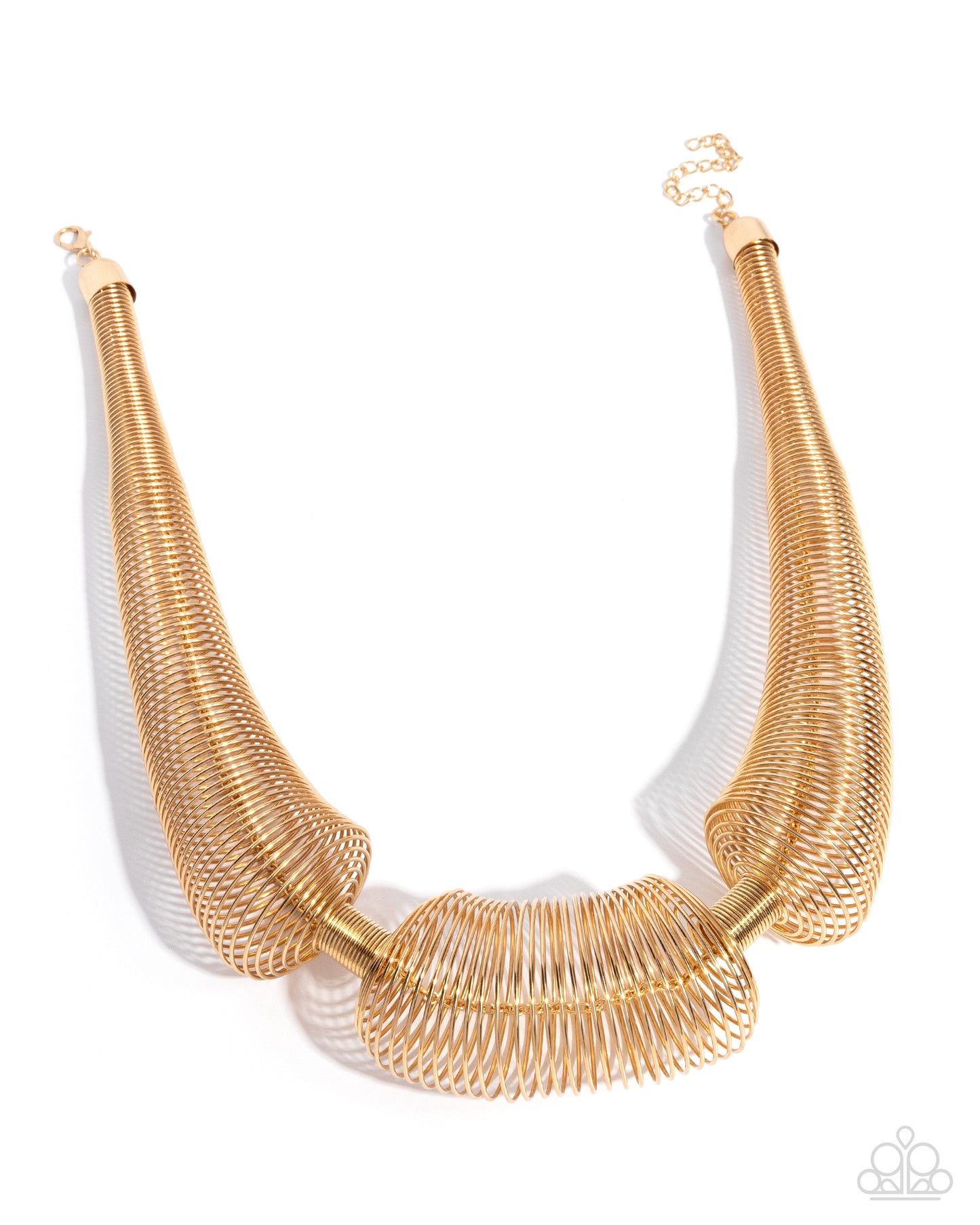 Paparazzi - Carefree Coils - Gold Necklaces #0047