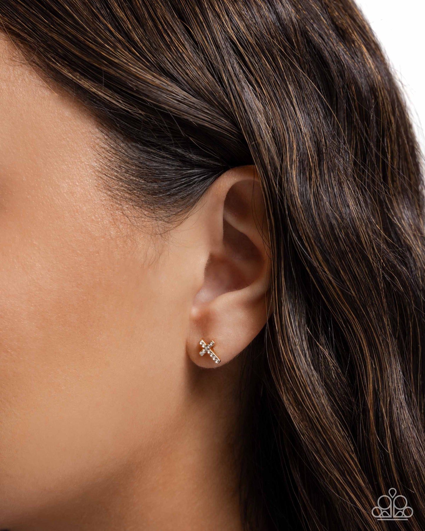 Paparazzi - Sacred Shimmer - Gold Earrings  #1811