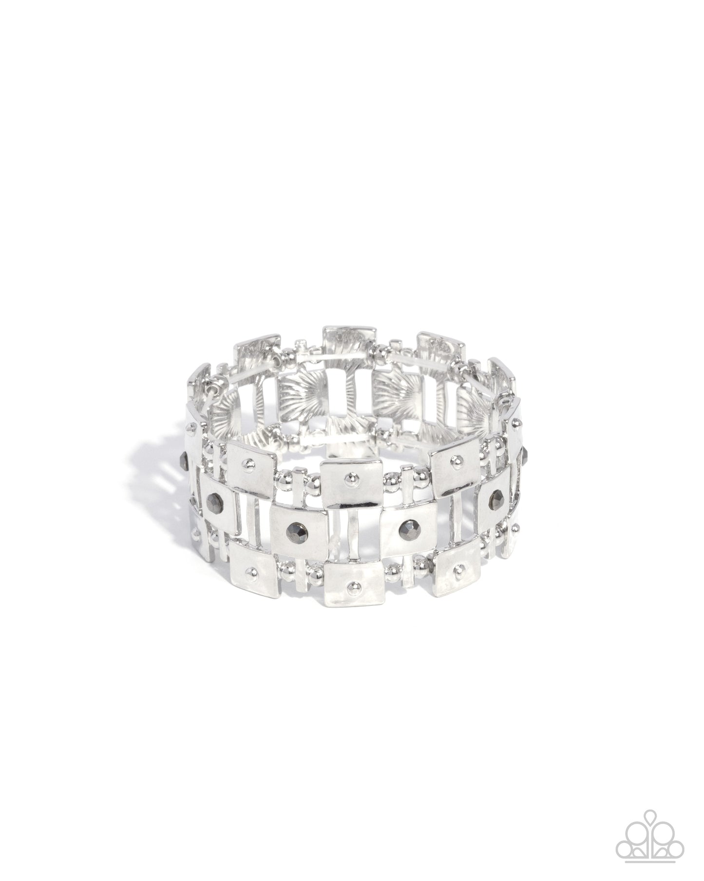 Paparazzi - Puzzling Persistence - Silver Bracelets #B222