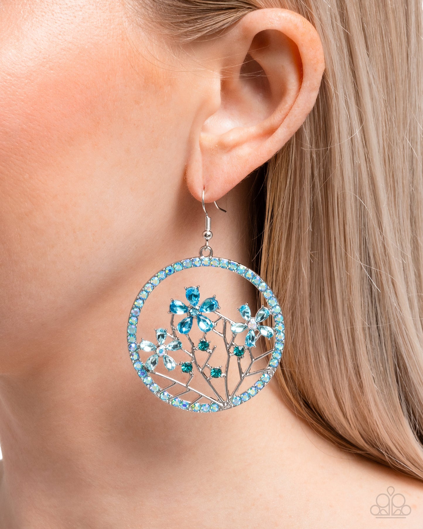 Paparazzi - Basic Bouquet - Blue Earrings  #2471