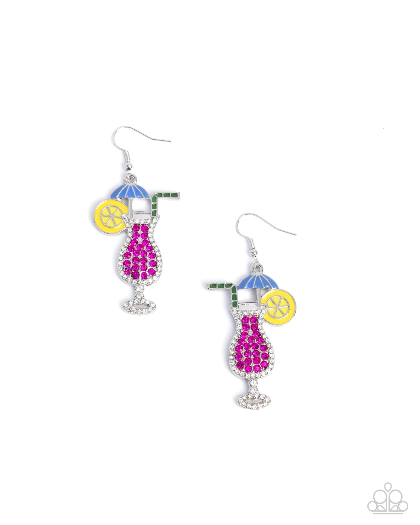 Paparazzi - Delightful Daiquiri - Pink Earrings #0864
