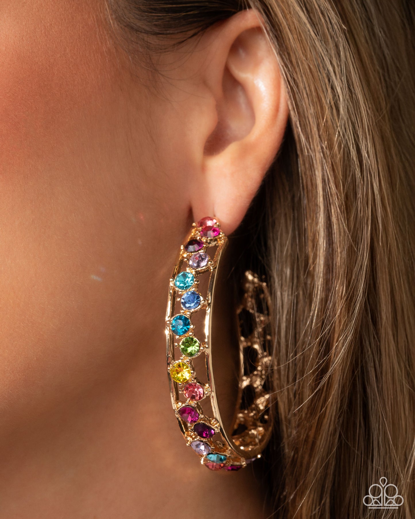 Paparazzi - Scattered Sophistication - Multi Earrings #2457