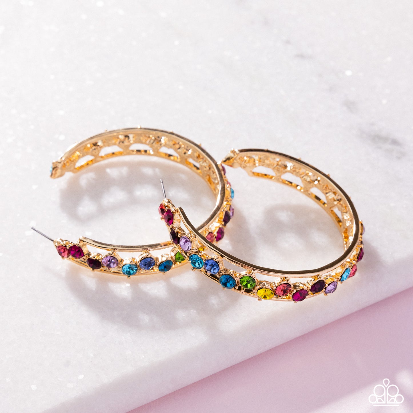 Paparazzi - Scattered Sophistication - Multi Earrings #2457