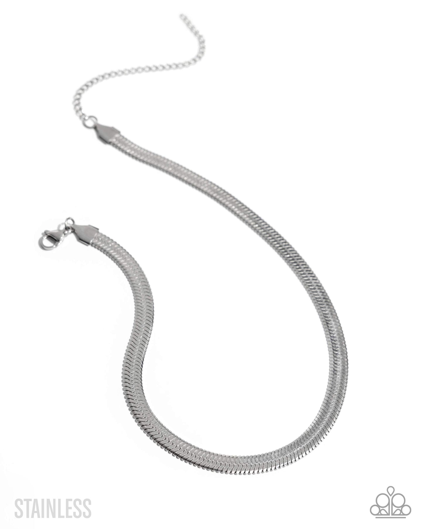 Paparazzi - Herringbone Haute - Silver Necklaces #0400