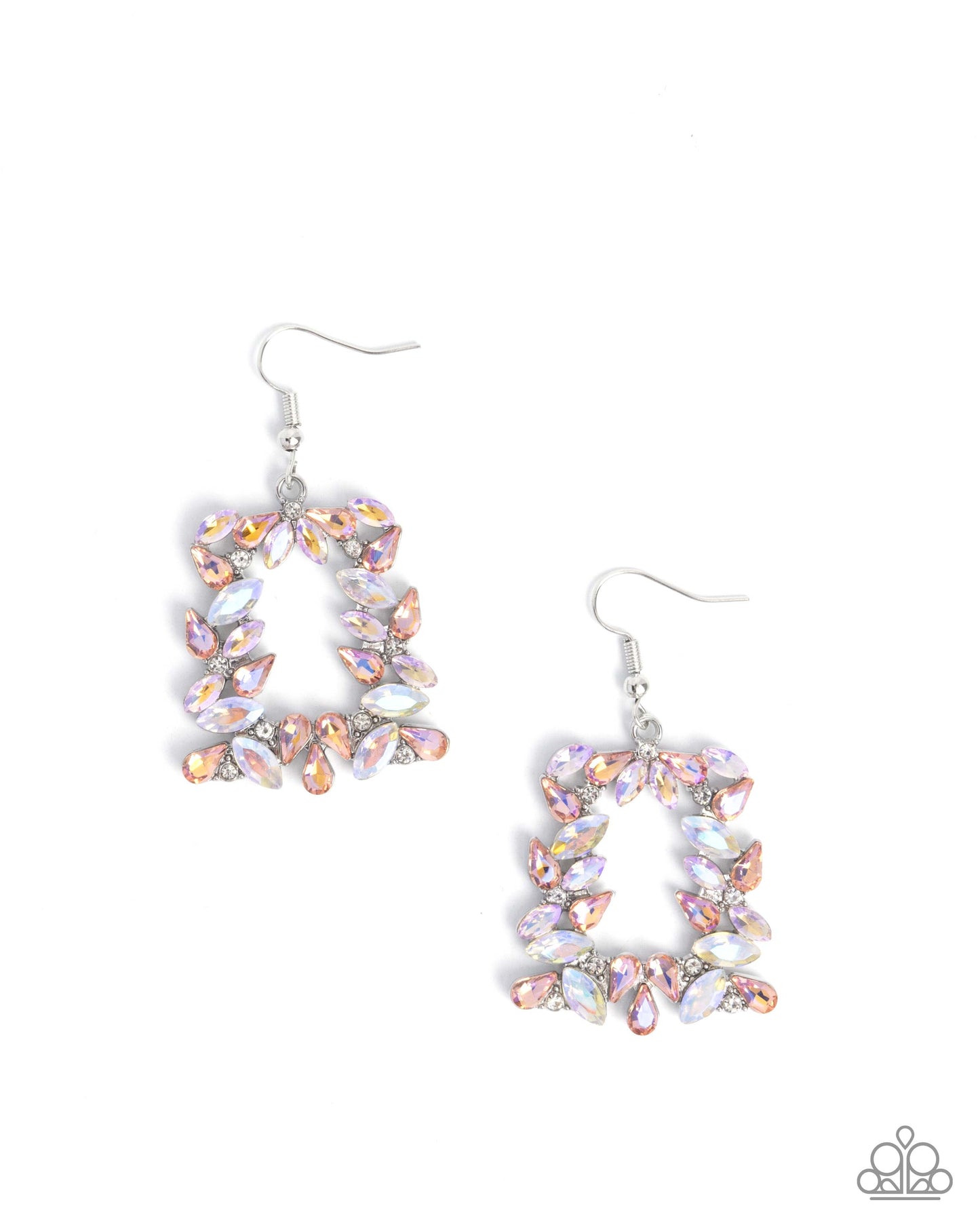 Paparazzi - Fierce Frame - Orange Earrings #2068