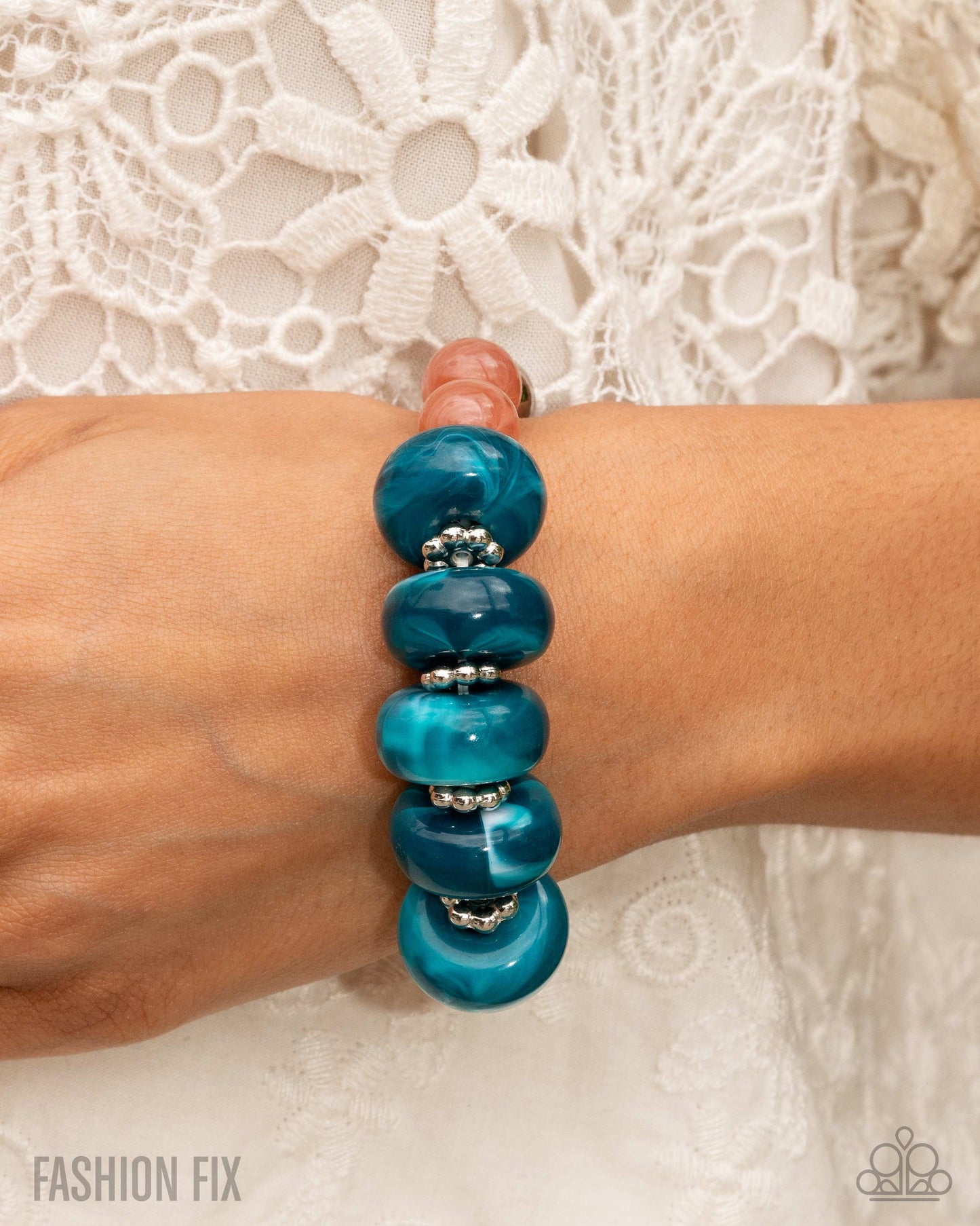 Paparazzi - Bright Broadcast - Blue Bracelets #B223