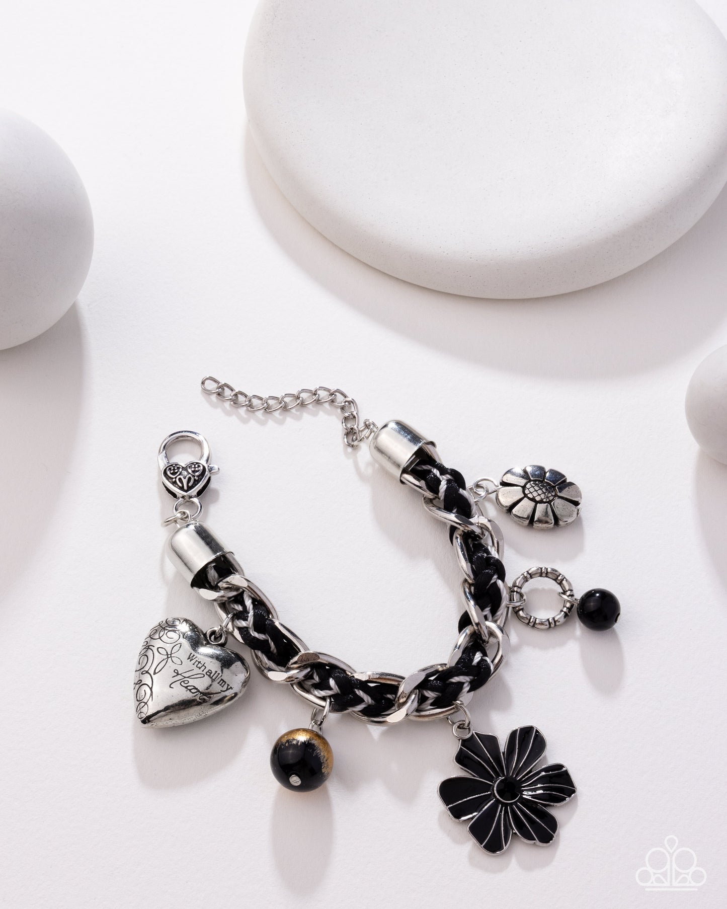 Paparazzi - Equally Enchanted - Black Bracelets  #0574