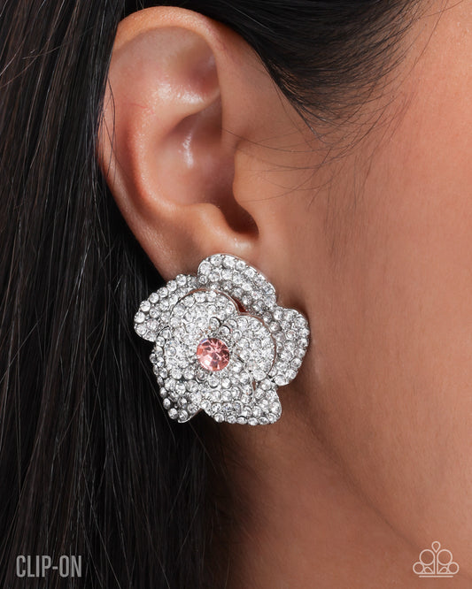 Paparazzi  - Shimmery Surety - Pink Earrings