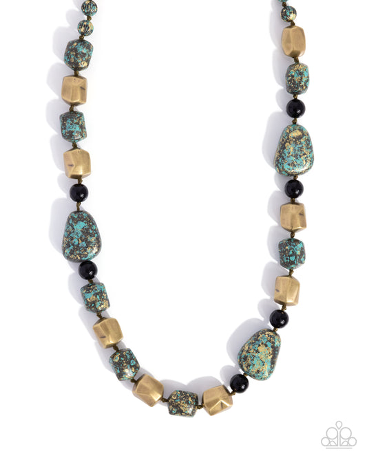 Paparazzi - Passionate Patina - Brass Necklaces #0266